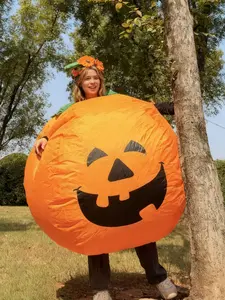 Thanksgiving Christmas New Pumpkin Inflatable Costume, Holiday Party Supplies, Unisex, Adult, Classic Halloween Performance, Cool Toys, Perfect Gift Ideas, Christmas Gifts, Christmas Costumes, Christmas Novelty Items, St. Nicholas Day