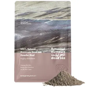 100% Pure Cosmetic Dead Sea Mud Powder Rich in Minerals Gentle Face Exfoliator for Deep Cleansing Body Scrub or Clay Mud Mask Pore Cleansing & Skin Detox