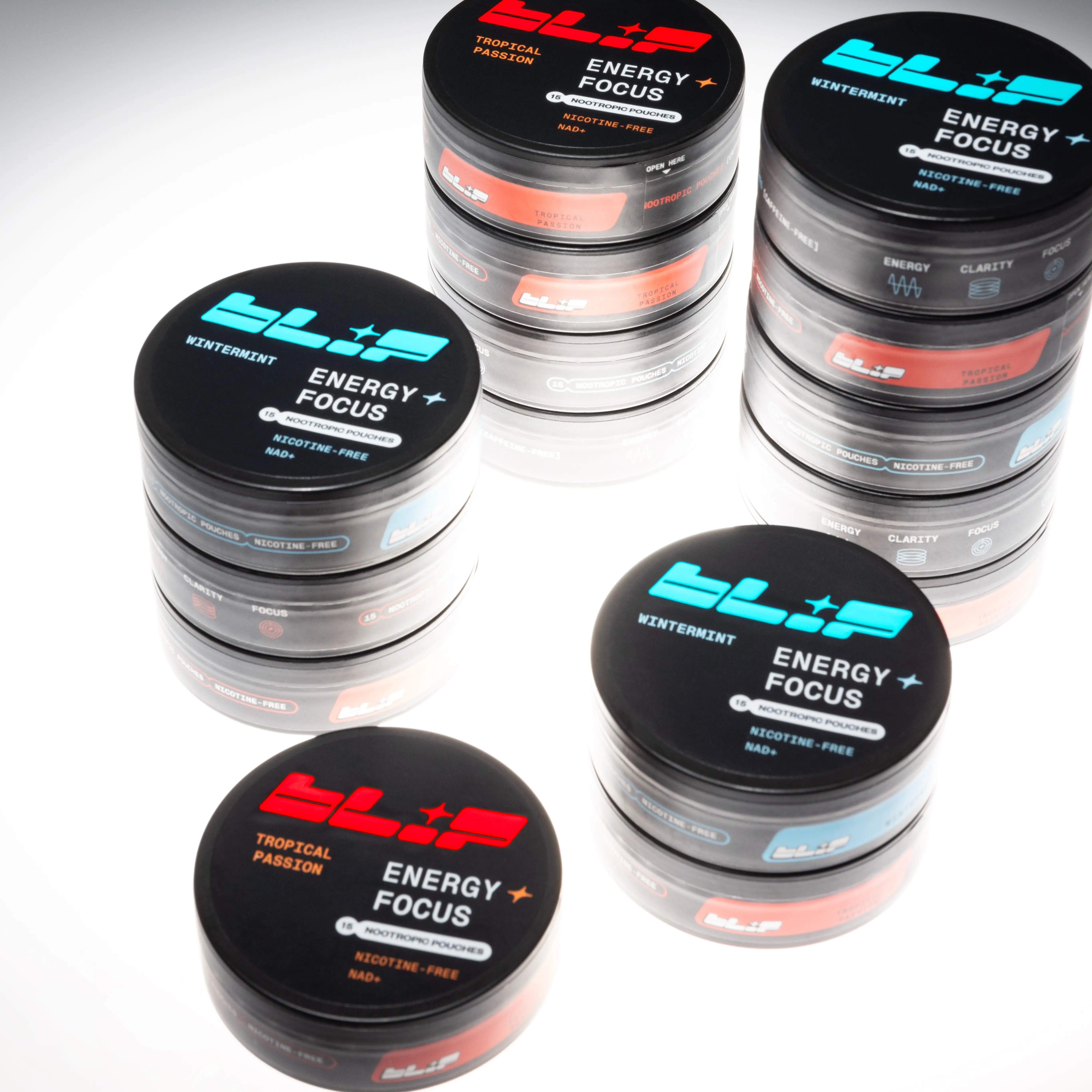 Blip Energy Pouches - Nootropic Supplement for Energy, Clarity, Focus