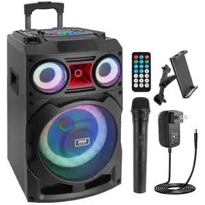 10" Portable Bluetooth PA Speaker 800W Rechargeable LED Lights Subwoofer 10" Portable Bluetooth PA Speaker 800W Rechargeable LED Lights Subwoofer