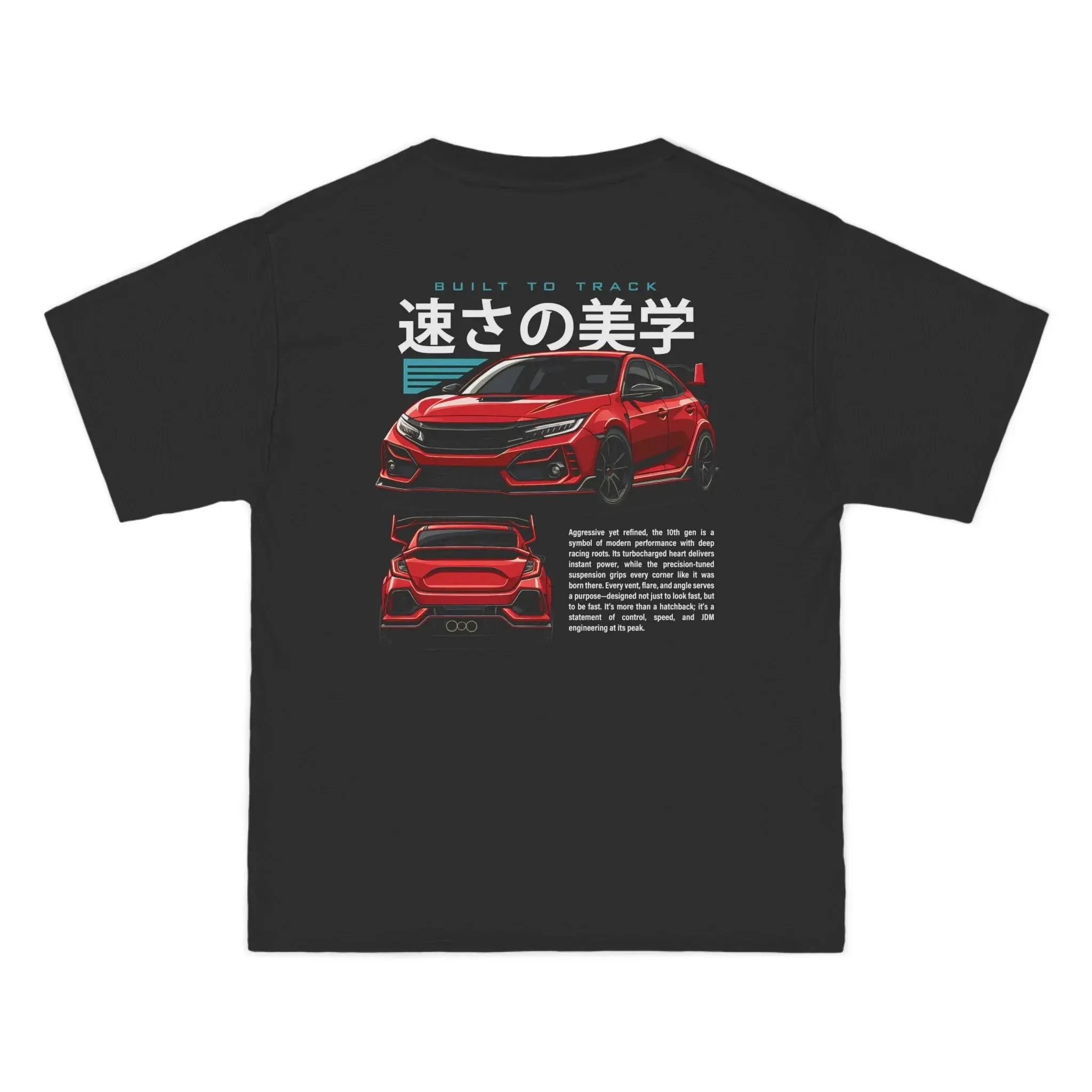 2016–2021 10th Gen Civic Type R FK8 Graphic Tee - JDM Car Enthusiast T-Shirt Sweatshirt Hoodie 2 Sided