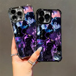 Solo Leveling Anime Dark Fantasy Character Protective Case for Anime Fans Gamers Compatible with iPhone 11/12/13/14/15/16 Pro Max Plus Vibrant Artwork
