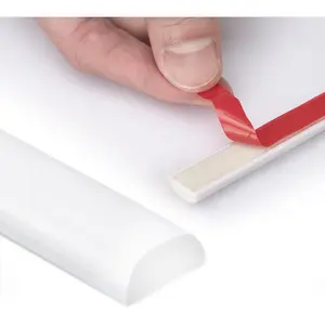 10 Ft Flexible Peel and Stick Trim Molding for Backsplash Tile Edge, Self-Adhesive Wall Trim for Corner Decor, 120x0.47x0.2 Inch White