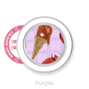 abbyrose Hungry Caterpillar Phone Grip with magnet Clear Purple