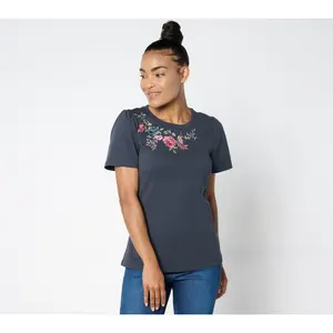Driftwood Jeans Julie Crew Neck Tee Shirt - Serenity