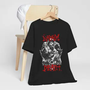 Napalm Death Band Logo Tee, Metal Grindcore Music Shirt, Best Selling Trending Unisex Jersey, Short Sleeve, Just Because