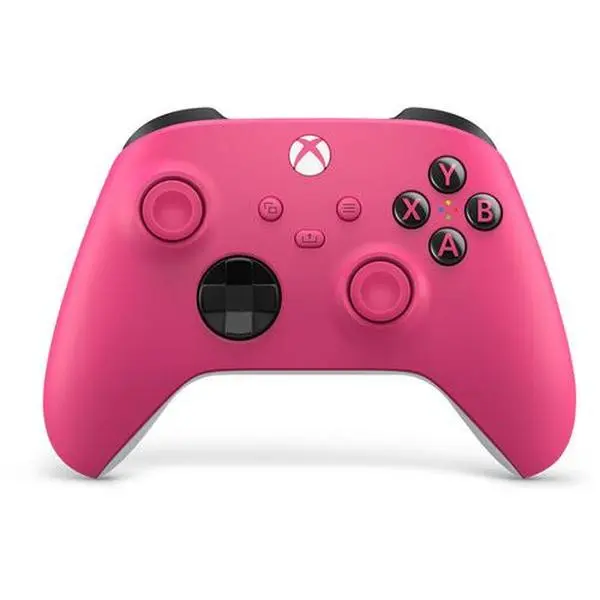 Microsoft Wireless Custom Console Controller for Xbox Series X - Deep Pink Gaming Accessory with Grip Handle, USB-C Port & Plug, 3.5mm Audio Jack Compatible with Devices, Smartphone