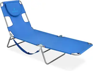 Ostrich the Original Chaise 72 X 22 Inch Lounge Portable Reclining Lounger, Outdoor Patio, Beach, Lawn, Camping, or Pool Tanning Chair, Ocean Blue 90 day limited warranty.