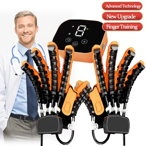 Modern Smart Robot Rehabilitation Gloves - Advanced Technology Wearable Robotic Hand Braces, Oxford Fabric Splints & Slings, Hand Pain Relief, Blood Circulation & Arthritis Control Rehab Exercise Aid