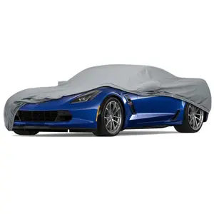 4 Layer Full Custom Fit Car Cover for Chevy Corvette C3 Durable Dustproof Full Coverage Windproof with Mirror Pockets