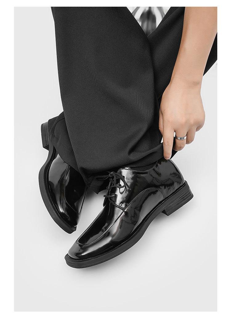 2026 Autumn New Men's British Style Shoes, Chunky Head Height Increase Business Casual Leather Shoes, Office Commute Formal Derby Shoes