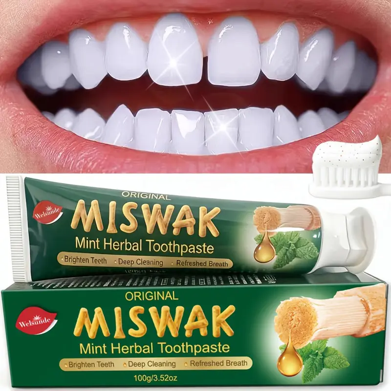 Herbal Teeth Toothpaste, Deep Cleaning & Micro-Polishing, Breath Freshness, Whites Teeth, Relieves Tooth Sensitivity, Natural Formula, Specialized Dental Care, Gum Health Toothpaste, Non-Irritating-Suitable for Everyone