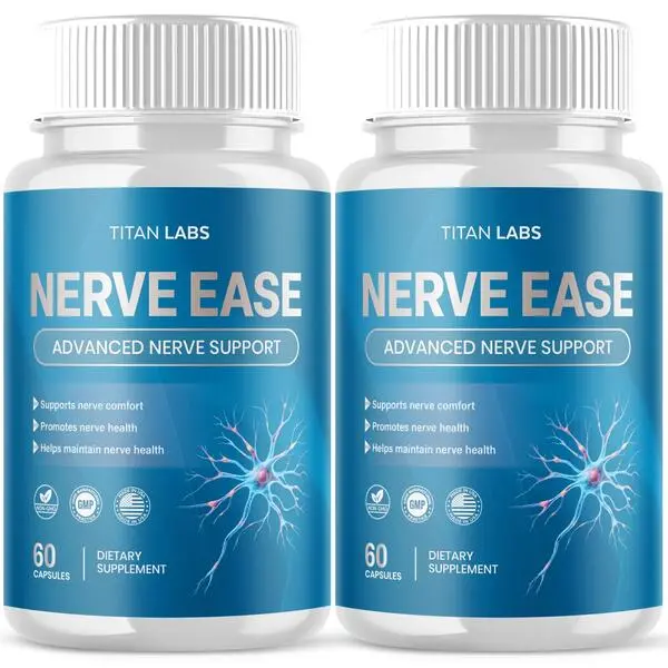 Nerve Ease Nootropic Nerve Support Supplement 120 Capsules 2 Pack