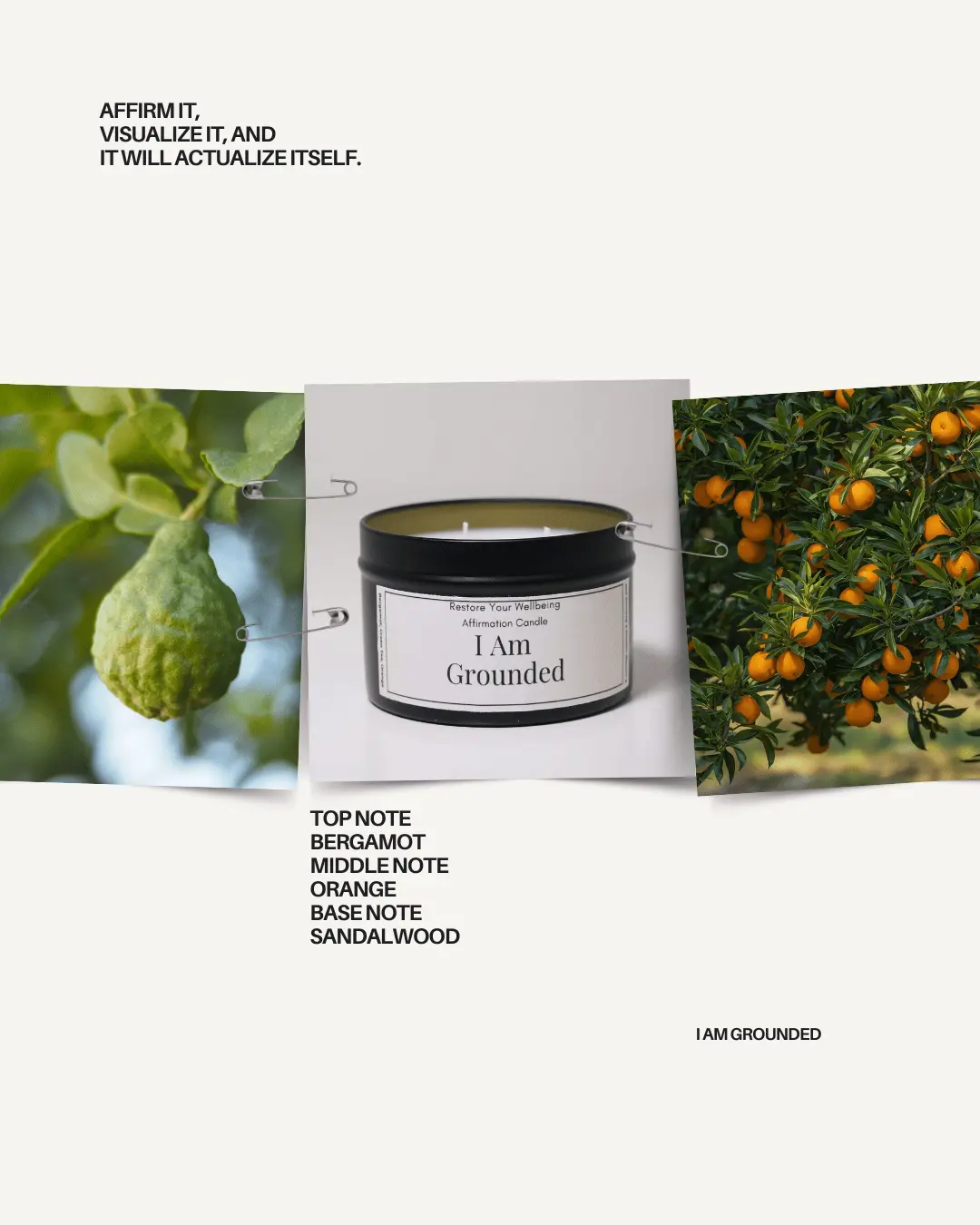 Blood Orange & Vetiver Scented Candle