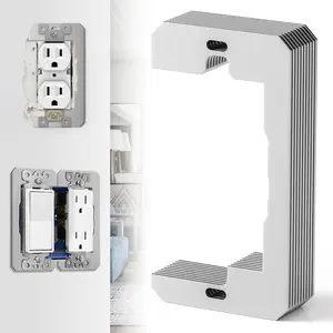 10 Pcs Wall Plate Spacers,Flush Fit Device Leveling Plates,Electrical Box Outlet Shims,Thicker Metal Electric Receptacle Spacers for Fixing Walls/Device Fix/Switch