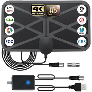 TV Antenna Indoor for Local Channels 2026 Long Range Antenna for Smart TV, Easy to Install, Digital TV Antenna for Most Smart/Old TVs, Supports 4K