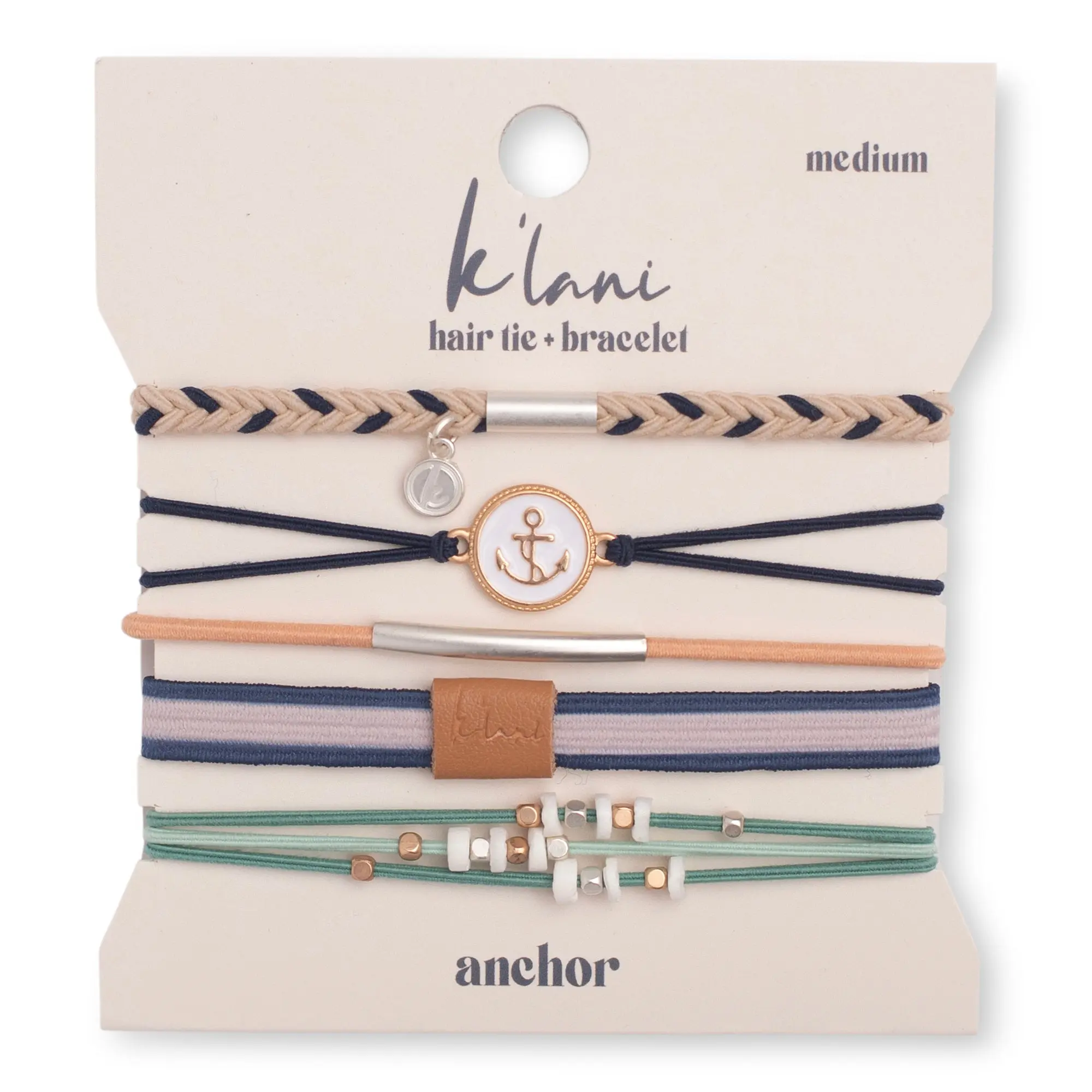 Anchor - Hair Tie Bracelet