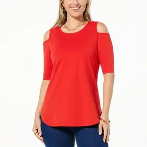 DG2 by Diane Gilman From the Vault Cold-Shoulder Swing Top