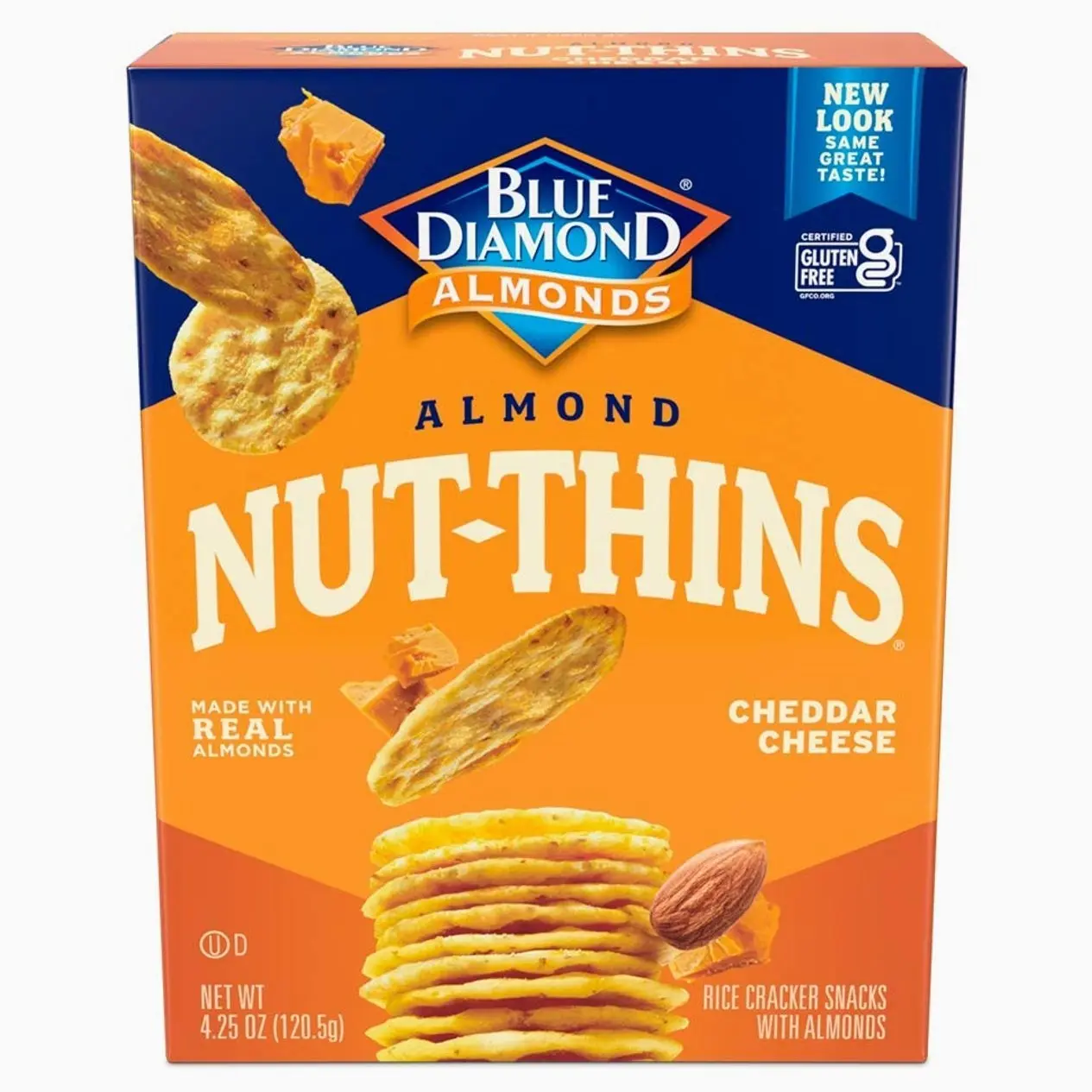 Blue Diamond Almonds Nut Thins, Cheddar Cheese, 4.25 Oz
