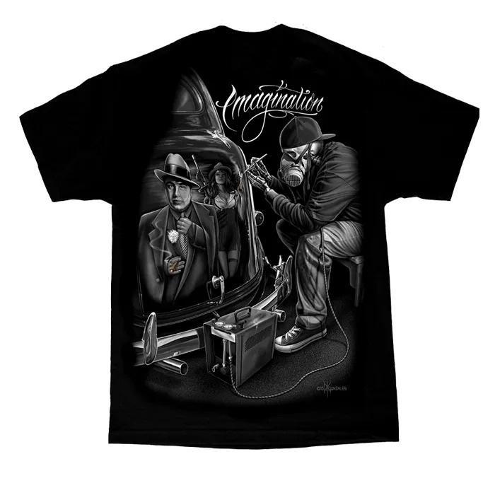 David Gonzales Imagination Lowrider Chicano Art T-Shirt, Graphic Unisex Shirt, Casual Style, Top Menswear