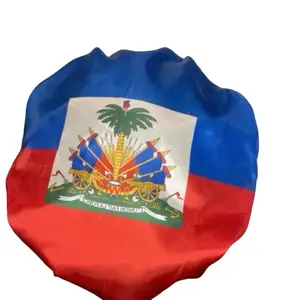 Custom Haitian Flag Print Bonnet - Fashion Hair Accessory