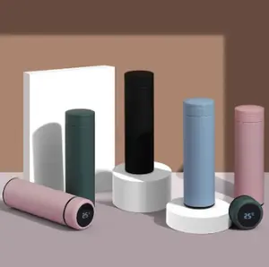 500ML Smart Water Bottle Temperature Display Stainless Steel Thermos Leakproof Vacuum Flask