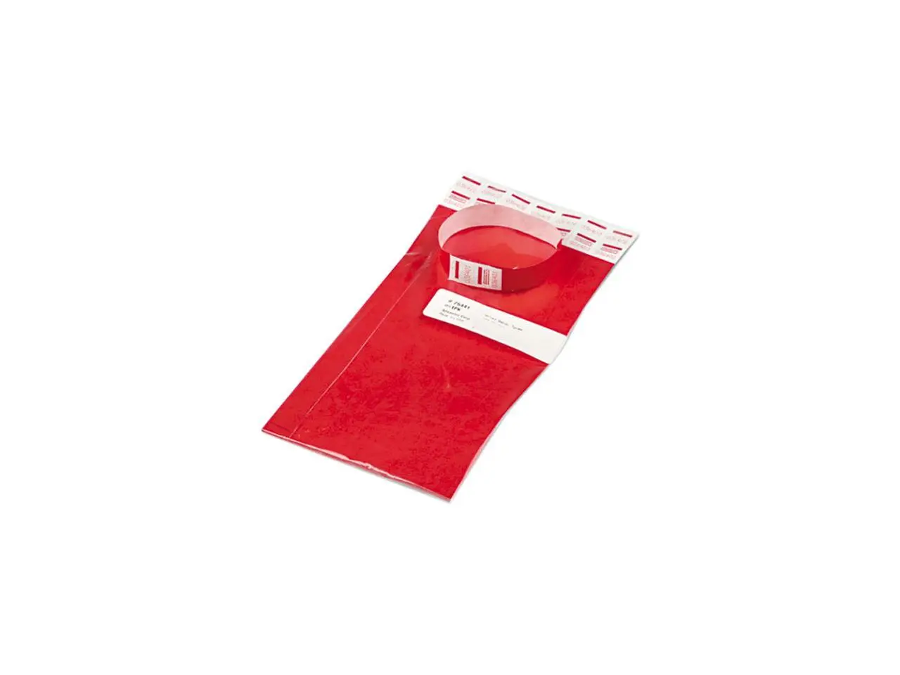 Advantus 75441 Crowd Management Wristbands, Sequentially Numbered, Red, 100/Pack