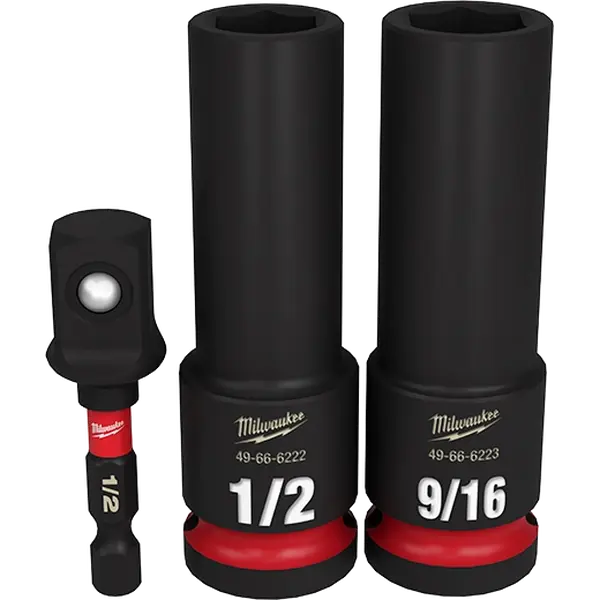 Milwaukee 49-66-4485 SHOCKWAVE Impact Duty 1/2 in. Deep Well Socket Set (3-Pack)