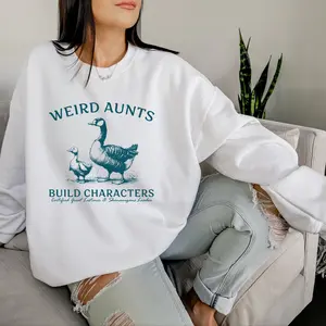 Silly Goose Weird Aunt Sweatshirt Funny Duck Goose Gift For New Aunt Pregnancy Announcement Sweatshirt