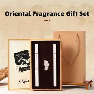 Nha Trang Agarwood Incense Sticks Gift Set Natural Incense & Aromatherapy Premium Scent for Tea Room & Office Luxurious Oriental Fragrance in Stylish Box