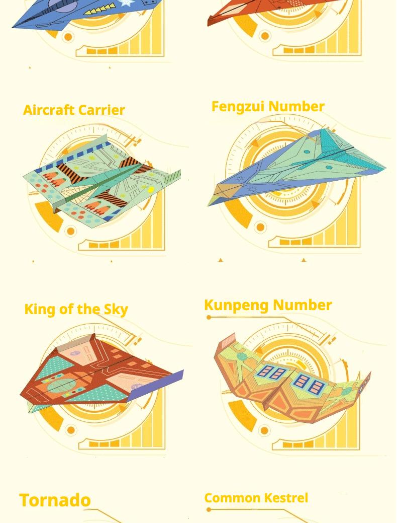 DIY Paper Airplane Book, 16 Creative Folding Paper Planes with 32 Sheets of Colorful Origami Paper, Arts & Crafts Kit with Video Tutorials – Gifts for Boys and Girls Ages 6–12+ 10.3*8.1 inches