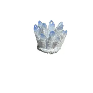 Blue Chalcedony Quartz Cluster (Stalactitic / Flower Formation)