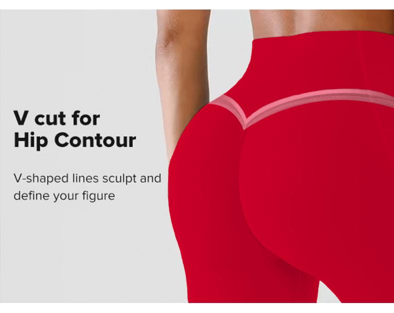 【Discount for live stream】High Waist Yoga Pants Women V-shape Back Side Pocket  Stretch Sweat-wicking Anti-slip Athletic Leggings Squat Proof pants,travel essentials,camping essentials XSL26048 tiktokshopbacktoschool,back to school,back to school haul