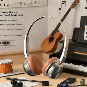 Wireless Headphones with Bluetooth 5.4 Exceptional Sound Quality Ultra Long Battery Life Retro Design for Work Study Daily Entertainment Commuting Travel Portable Hi-Fi Audio BISA Dolby Spatial Sound