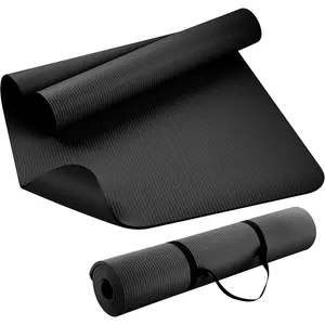 Extra Thick NBR Yoga Mat for Women & Men, 10mm Thick, 72"x24" Large Exercise Mat with Non-Slip Workout Mat for Yoga, Pilates, Stretching, Meditation – Wide & Cushioned Fitness Mat