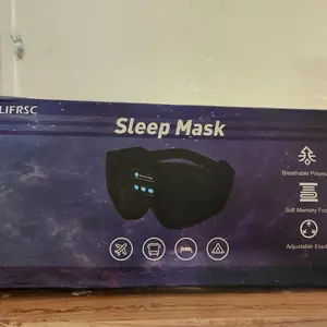 COLIFRSC Sleep Mask Blackout - Breathable Polys Soft Memory Foam Adjustable Elastic for Travel & Home Use