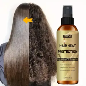 Heat Protection Spray, 3.38 fl. oz. Keratin helps moisturize, improve elasticity, and protect hair from the drying effects of styling tools. Suitable for all hair types. Prevents heat damage. Resists temperatures up to 450°F.