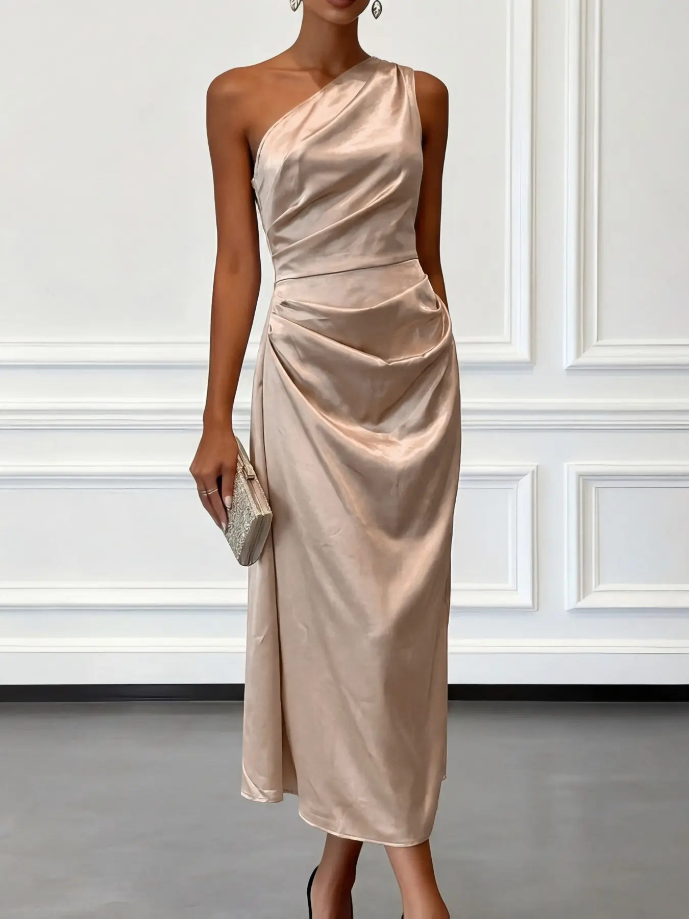 jersey dress with train ASHLEYlauren Style 12194