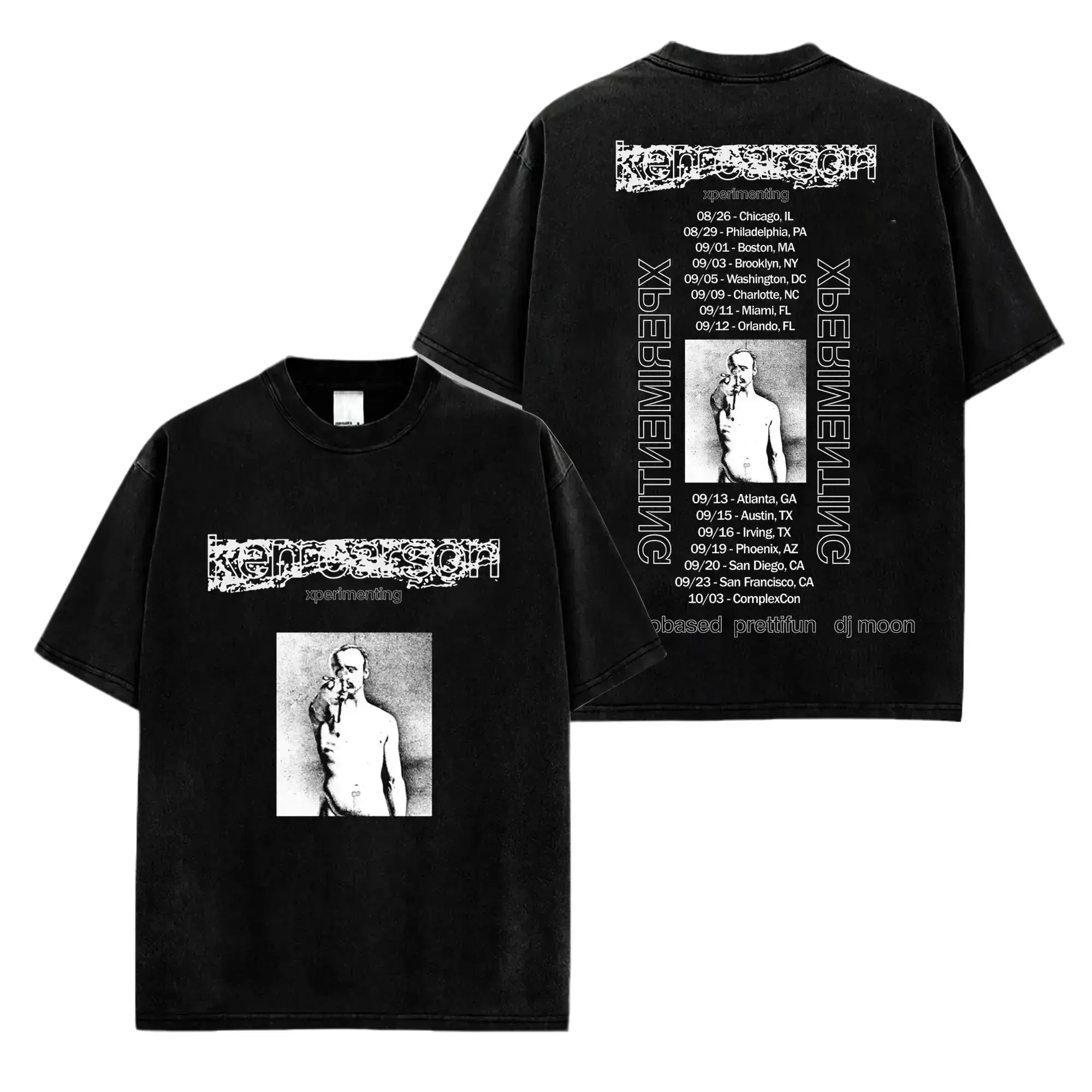 [FREE SHIP] Ken Carson Experimenting Tour 2026 Graphic 100% Cotton T-Shirt, Ken Carson Fans Hip-Hop Shirt, Xperiment Album Graphic Merch, Gift For Hip-hop Music Fan Merch Shirt