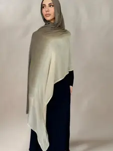 Women's Elegant Fashion Scarf, All-Season Shawl 75x180cm, Patchwork Color Hijab, New Imitation Silk Muslim Headscarf