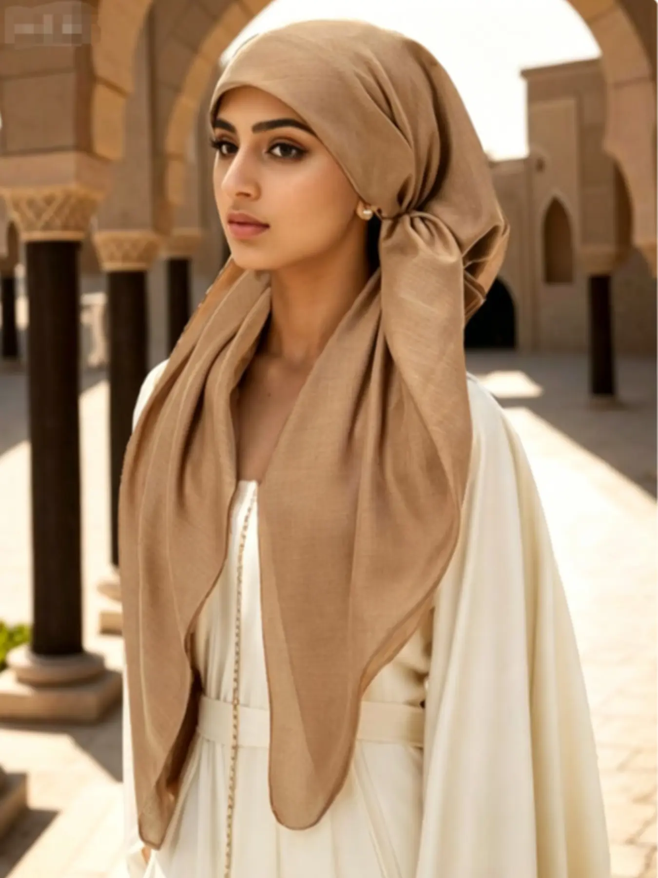 Women's Solid Color Instant Hijab, Daily Elegant Modest Modesty Minimalist Breathable Comfortable Hijab, Fashionable Soft Hijab for Women & Girls