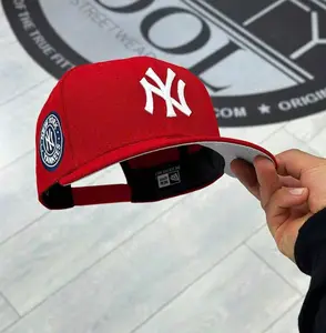 New Era New York Yankees 9FORTY A-Frame Snapback Hat – White Crown Red Brim – Adjustable MLB Baseball Cap – Streetwear Unisex Summer Edition