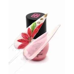 One Shot Gel Sheer Translucid Clear Peach 15ml by Nail Factory Polish