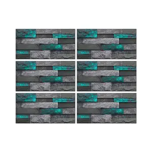 New Faux Stone Rock Crystal Film Self-Adhesive Wall Sticker, Kitchen Bathroom Waterproof Moisture-Proof Wallpaper, Durable & Easy Install, Textured Wall Paper