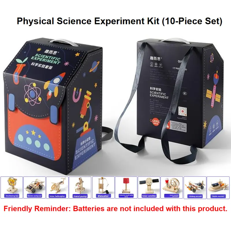 Kids Science Experiment Toyset - Latex-Free, Phthalate-Free Plastic Unisex DIY Crafts Gift Box, 3-4 Years Toddler Learning Activities, Educational Christmas Gift Toy