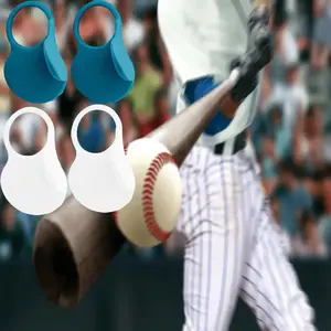 2 outdoor baseball thumb silicone protectors, batter training buffer injury prevention AIDS, for batting training, batting practice and injury prevention (left/right hand) - white, reduces hand fatigue and improves grip strength, durable and comfortable,