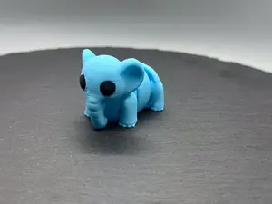 3D Printed Articulated Baby Elephant - Fidget Animal Friend
