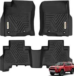 YITAMOTOR Floor Mats Compatible with 2013-2024 Toyota 4Runner & 2014-2023 Lexus GX460, Custom Fit Floor Liners 1st & 2nd Row