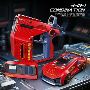 Infrared Gun Remote Control Car, 2.4g Wireless, Interactive Set, Multi-Scene Rules, Obstacle Avoidance, Lights & Sounds, 7m Range
