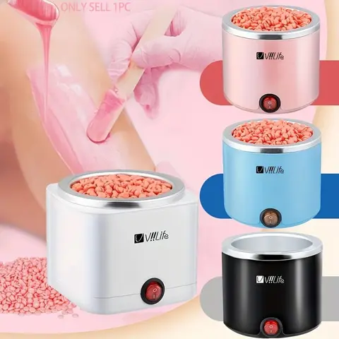 Viilife Professional Home Wax Heater, Waxing Warmer, Fast Heating, Painless Hair Removal, Body Hair Remover, Hair Removal Solution, Unisex, Bikini, Legs, Face, Gentle, Ideal for Sensitive Skin, Body Care